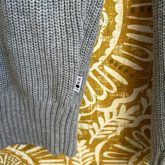 NWT NN07 Knut Crewneck Extra Fine Knit Cotton Pullover Sweater Grey Melange Sz L - Picture 9 of 12